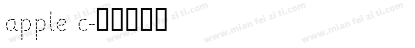 apple c字体转换